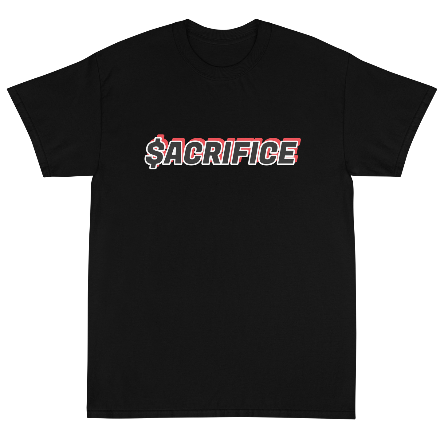 HUSTLE AND PRAY TEE IN BLACK